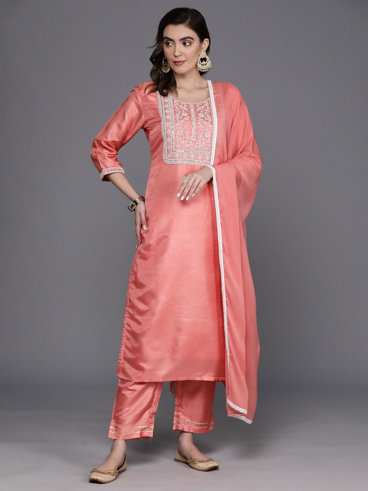 Indo Era 2365 Daily Wear Cotton Kurta With Bottom Dupatt
